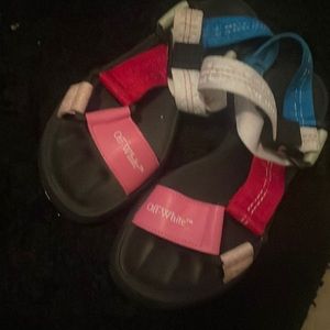 Off-White multicolor sandals